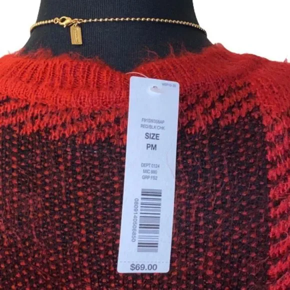 🆕Westbound Red, Black & Charcoal Sweater size PM - Picture 5 of 7
